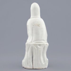 A Chinese Dehua blanc de Chine model of Guanyin with child, 19th C. — 照片 4