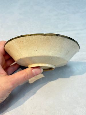 A Chinese ding-type lobed dish with a bronze mount, Song — photo 9