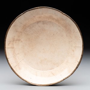 A Chinese ding-type lobed dish with a bronze mount, Song — photo 1