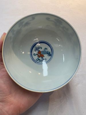A Chinese doucai bowl with floral design, Wen Tang Ya Zhi 文棠雅制 mark, Daoguang — foto 4