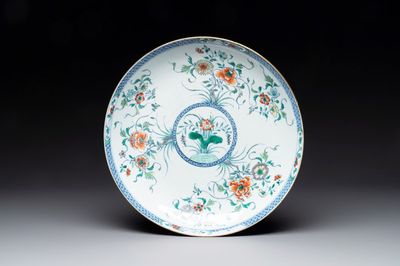 A Chinese doucai 'floral' dish, Yongzheng