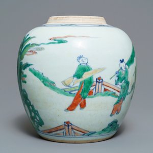 A Chinese doucai ginger jar, prob. Kangxi/Yongzheng — photo 3