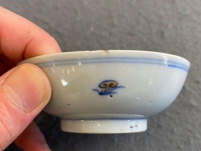 A Chinese doucai 'phoenix' saucer, Jiaqing mark, 19th C. — photo 5