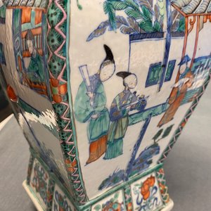 A Chinese doucai vase with elephant handles, Qianlong/Jiaqing — 照片 49