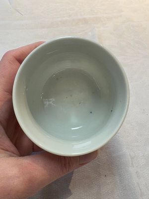 A Chinese doucai 'Zhou Dunyi 周敦颐' cup on wooden stand, Xianfeng mark and of the period — photo 6