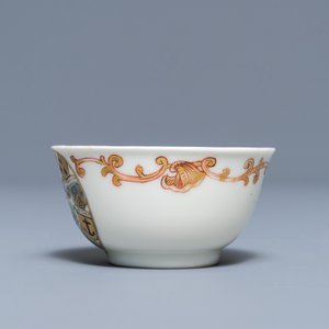 A Chinese Dutch market armorial cup and saucer with the arms of Van Reverhorst, Qianlong — 照片 5