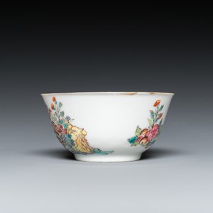 A Chinese Dutch market famille rose cup and saucer with the arms of van Isselmuden and van Haersolte, Qianlong — 照片 7