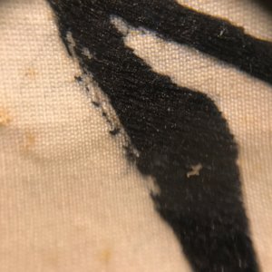 A Chinese embroidered silk on textile calligraphy scroll, 19/20th C. — photo 13