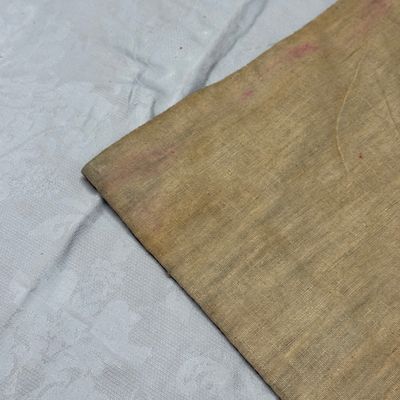 A Chinese embroidered silk panel with 'Eight Buddhist Emblems' and 'sutra' — photo 18