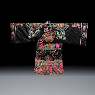 A Chinese embroidered silk Peking Opera costume, Republic