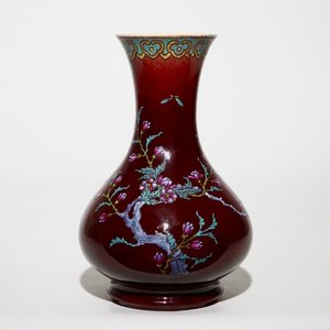 A Chinese enamelled langyao yuhuchunping vase, 18/19th C. — photo 1