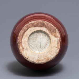A Chinese enamelled sang-de-boeuf-glazed vase, 19th C. — 照片 6