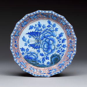 A Chinese enamelled Yixing stoneware nine-piece 'peonies' sweetmeat set on a Southeast Asian lacquer tray, 19th C. — foto 2
