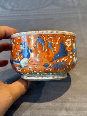 A Chinese English-decorated blue and white censer, Kangxi — 照片 2