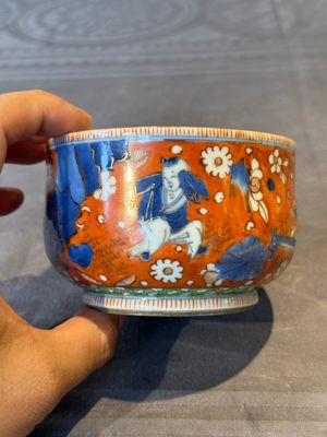 A Chinese English-decorated blue and white censer, Kangxi — 照片 4