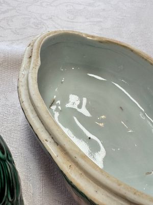 A Chinese export famille rose goose-form tureen and stand, Qianlong — photo 12
