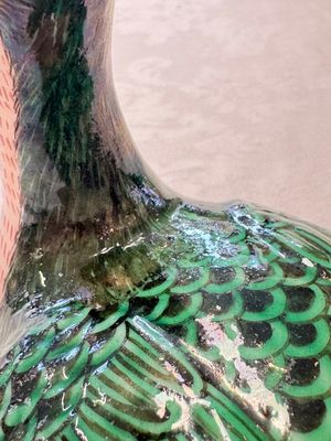 A Chinese export famille rose goose-form tureen and stand, Qianlong — photo 9