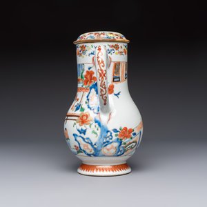 A Chinese export famille rose 'Xi Xiang Ji' jug and cover, Yongzheng/Qianlong — photo 2