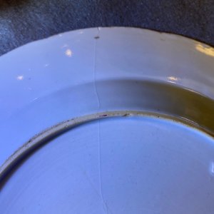 A Chinese export 'Nordic Society' plate dated 1785 and one inscribed 'Dus Leydons Vriendschap', Qianlong — photo 6