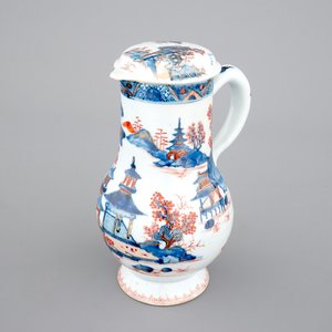 Een Chinese export porseleinen Imari dekselkan, 18e eeuw — foto 1