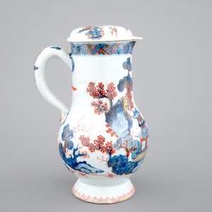 Een Chinese export porseleinen Imari dekselkan, 18e eeuw — foto 4