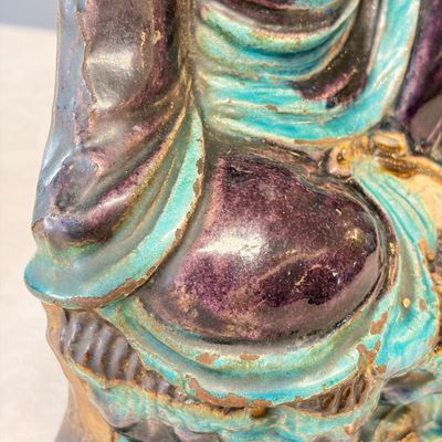 A Chinese Fahua-glazed stoneware model of Guanyin — photo 14