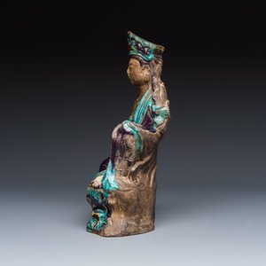 A Chinese Fahua-glazed stoneware model of Guanyin — photo 2