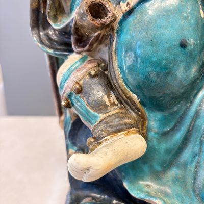 A Chinese Fahua-glazed stoneware model of Zhenwu — photo 7