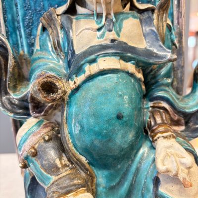 A Chinese Fahua-glazed stoneware model of Zhenwu — photo 8