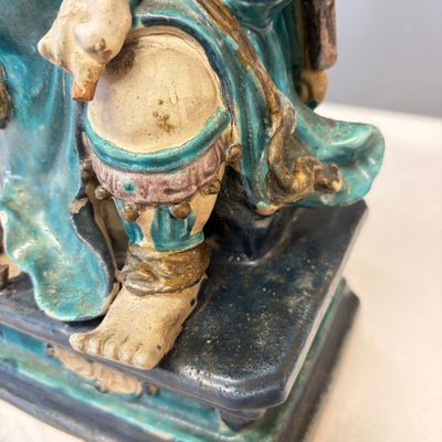 A Chinese Fahua-glazed stoneware model of Zhenwu — photo 11