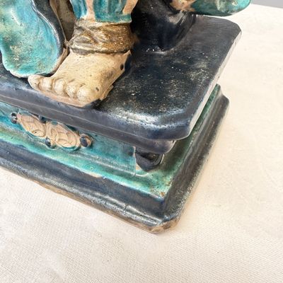 A Chinese Fahua-glazed stoneware model of Zhenwu — photo 12