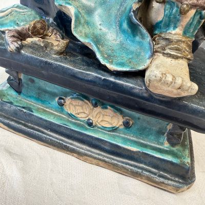 A Chinese Fahua-glazed stoneware model of Zhenwu — photo 13