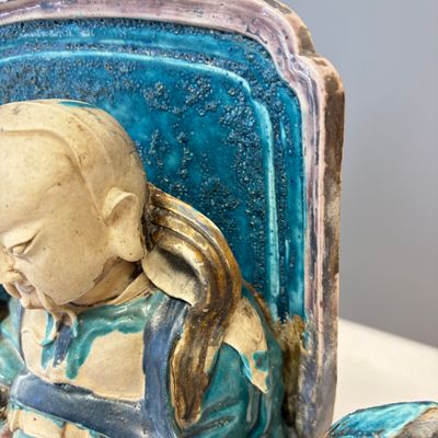 A Chinese Fahua-glazed stoneware model of Zhenwu — photo 14