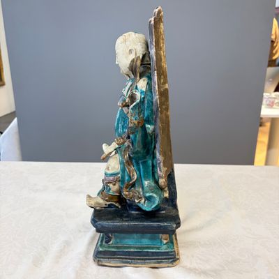 A Chinese Fahua-glazed stoneware model of Zhenwu — photo 15