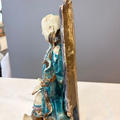A Chinese Fahua-glazed stoneware model of Zhenwu — photo 16