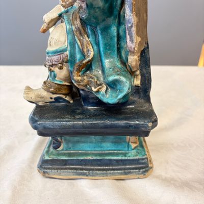 A Chinese Fahua-glazed stoneware model of Zhenwu — photo 18