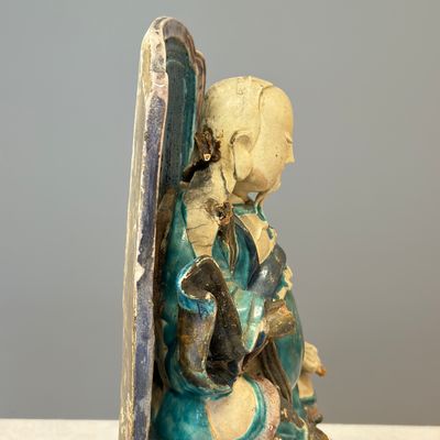 A Chinese Fahua-glazed stoneware model of Zhenwu — photo 22