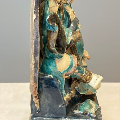 A Chinese Fahua-glazed stoneware model of Zhenwu — photo 23
