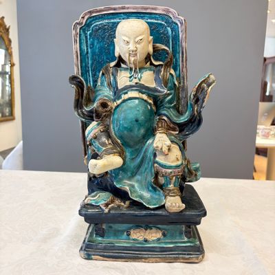 A Chinese Fahua-glazed stoneware model of Zhenwu — photo 1