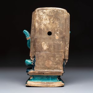 A Chinese Fahua-glazed stoneware model of Zhenwu — photo 4