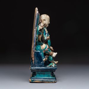 A Chinese Fahua-glazed stoneware model of Zhenwu — photo 5