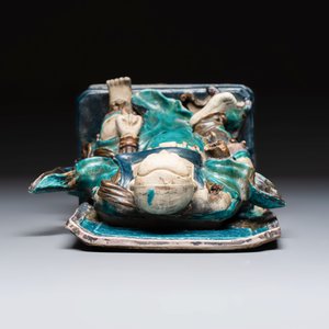 A Chinese Fahua-glazed stoneware model of Zhenwu — photo 6