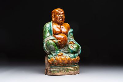 A Chinese fahua Milefo Buddha, Ming