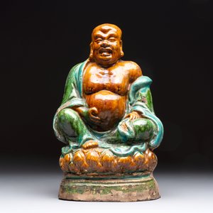 A Chinese fahua Milefo Buddha, Ming — photo 2