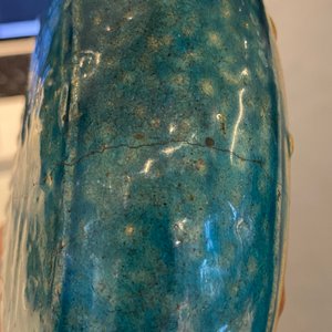 A Chinese fahua 'moonflask' with applied lotus design, Ming — 照片 20