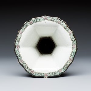 A Chinese famille noire 'Gu' vase — photo 8