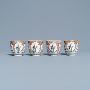 A Chinese famille rose 12-piece tea service for the European market, Qianlong — 照片 19