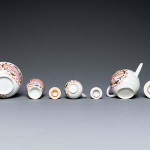A Chinese famille rose 15-piece 'Peter the Great' tea service, Qianlong — photo 12