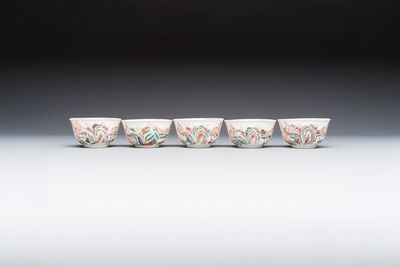 A Chinese famille rose 17-piece 'Deer and Scholars' tea service, Qianlong — 照片 21