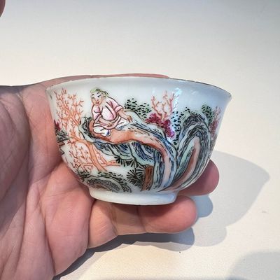 A Chinese famille rose 17-piece 'Deer and Scholars' tea service, Qianlong — 照片 53